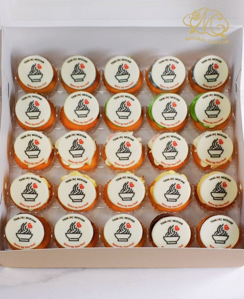 客人來圖圓形朱古力牌 Mini Cupcake Set｜3.5厘米平放款