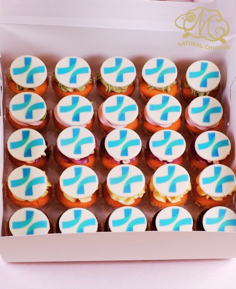 客人來圖圓形朱古力牌 Mini Cupcake Set｜3.5厘米平放款