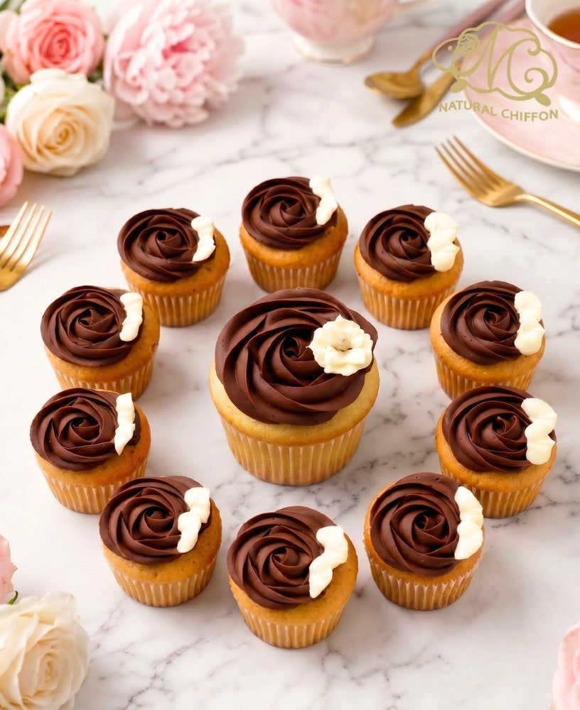 11枝玫瑰｜1大10小 Cupcake禮盒