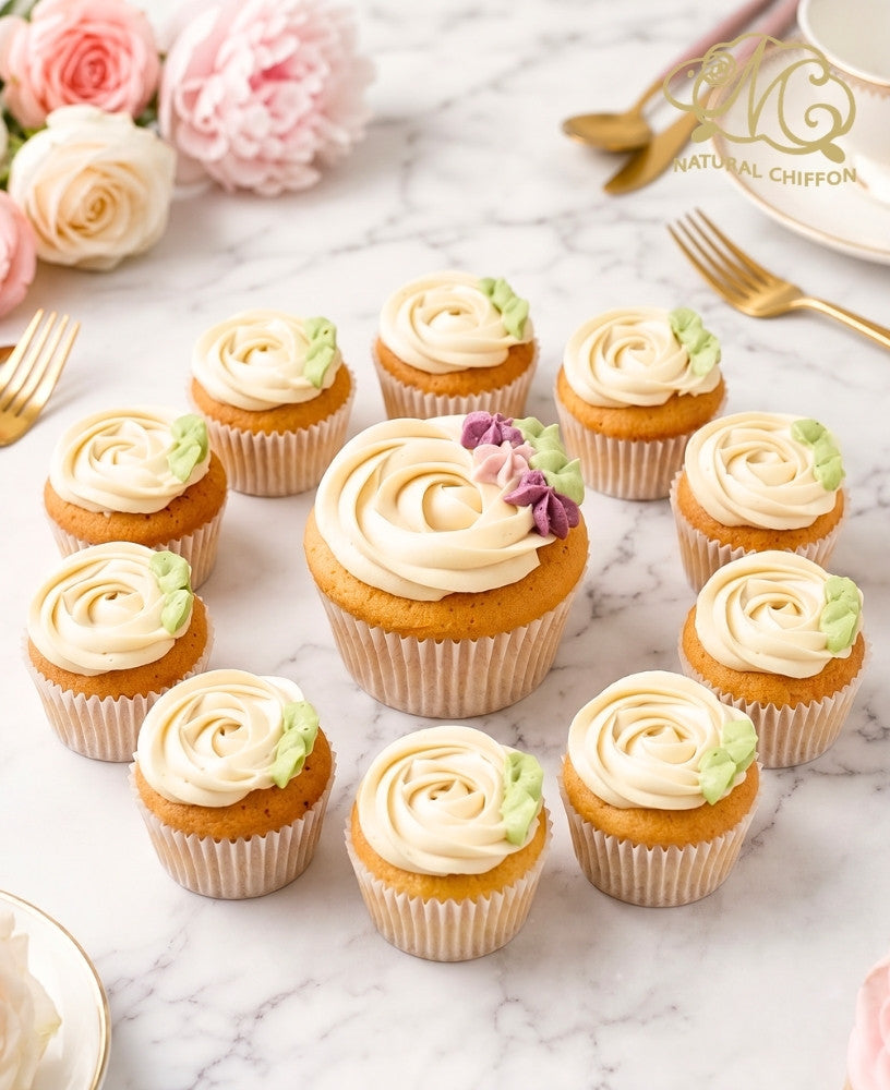 11枝玫瑰｜1大10小 Cupcake禮盒