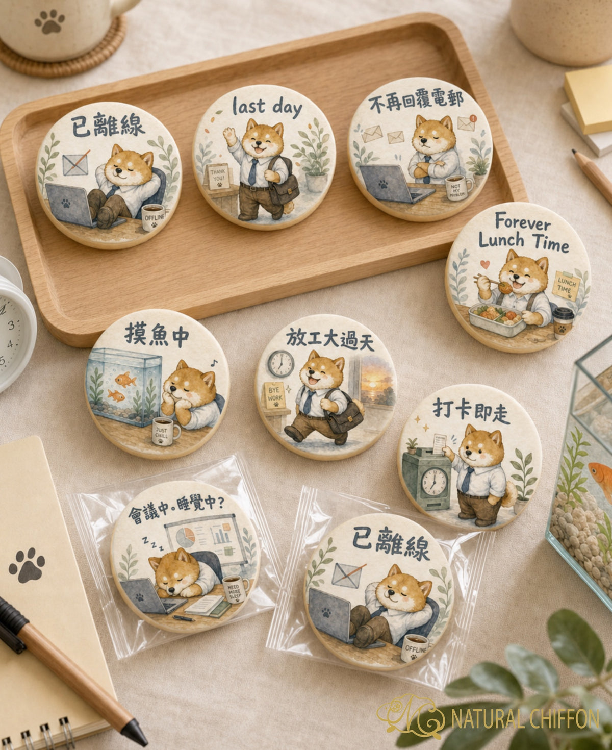 Working Shiba｜辦公室柴犬散水・即選即印