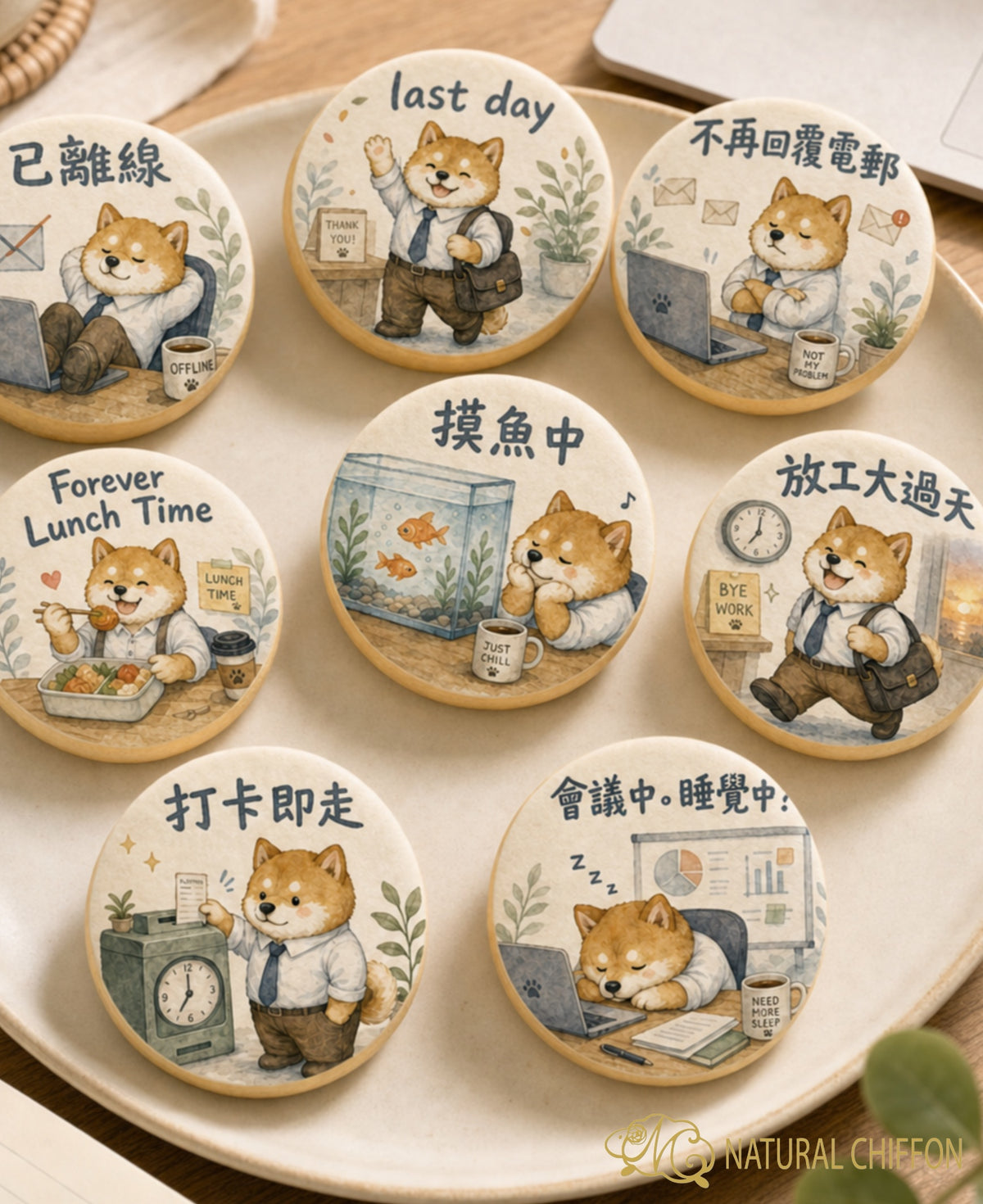 Working Shiba｜辦公室柴犬散水・即選即印