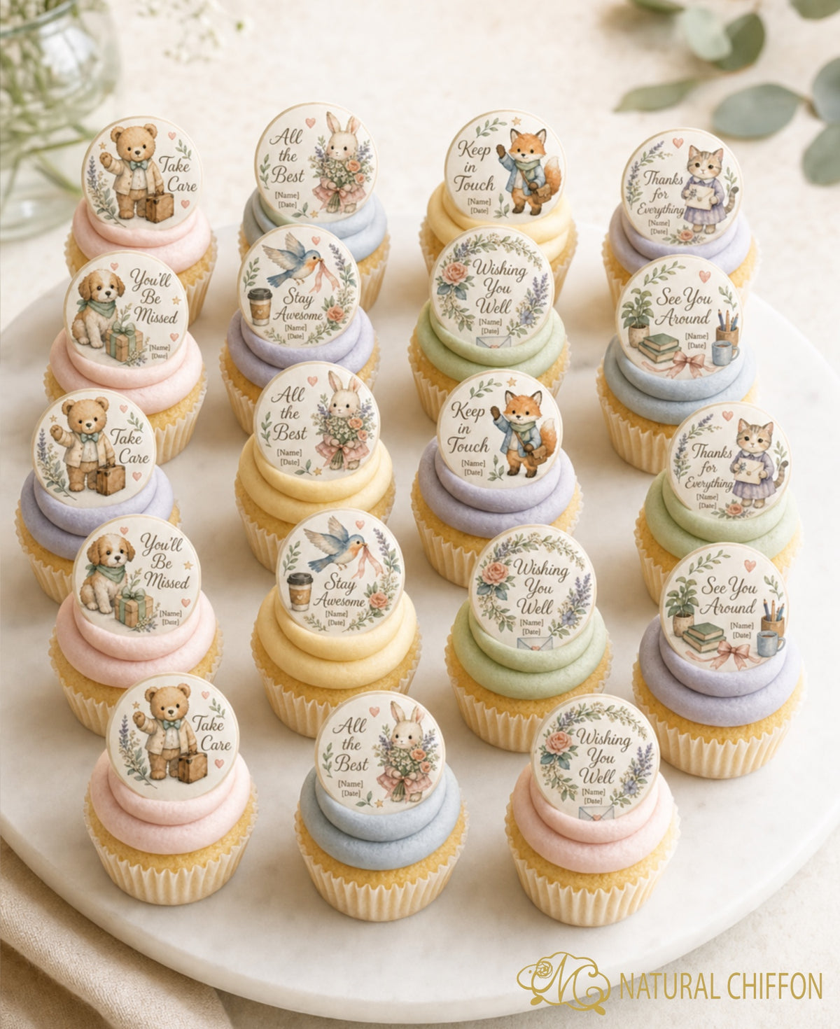 Farewell Treats｜暖心動物散水・8款設計・可改文字
