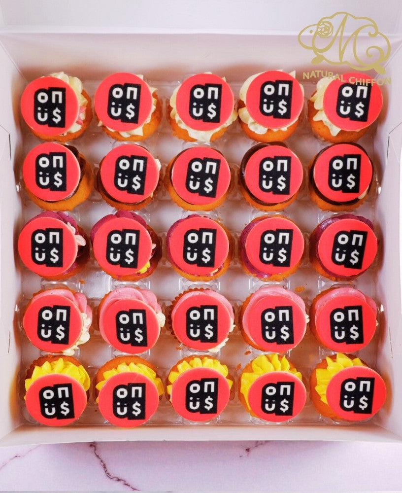 客人來圖圓形朱古力牌 Mini Cupcake Set｜3.5厘米平放款