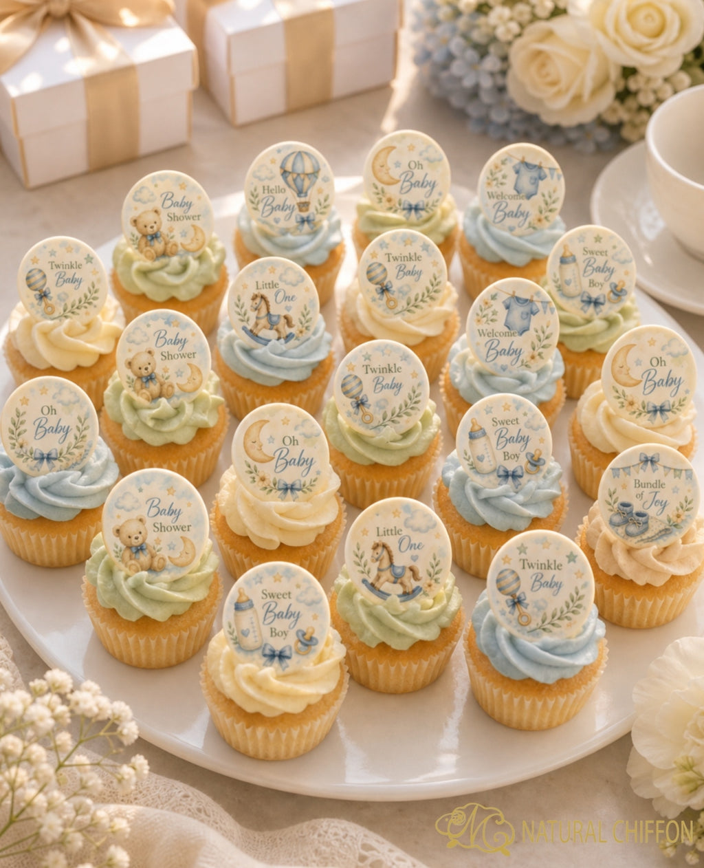 Baby Shower｜迎接新生・8款設計・可改文字