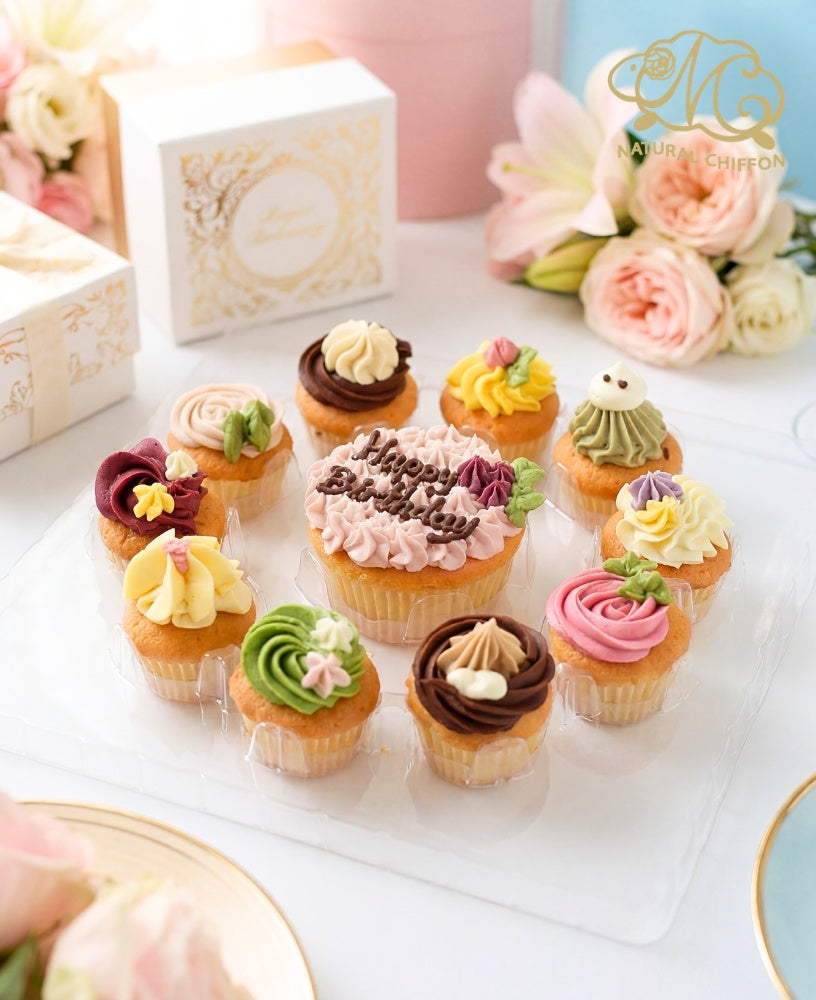 雜錦1大10小Cupcake禮盒(hb)