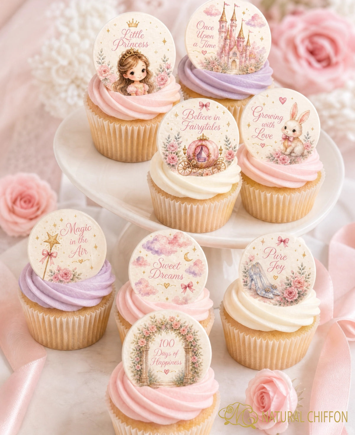 Little Princess Collection｜小公主百日宴・8款設計・可改文字