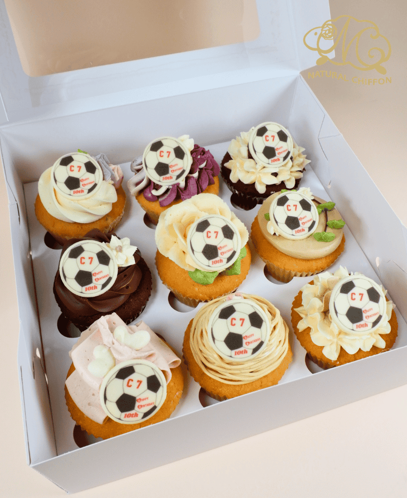 客人來圖 Logo Cupcake｜3.5厘米圓形朱古力牌
