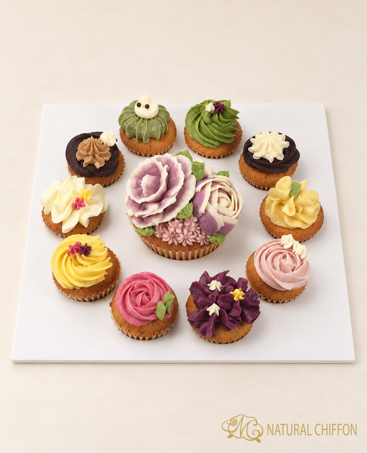 韓花1大10小Cupcake Set A