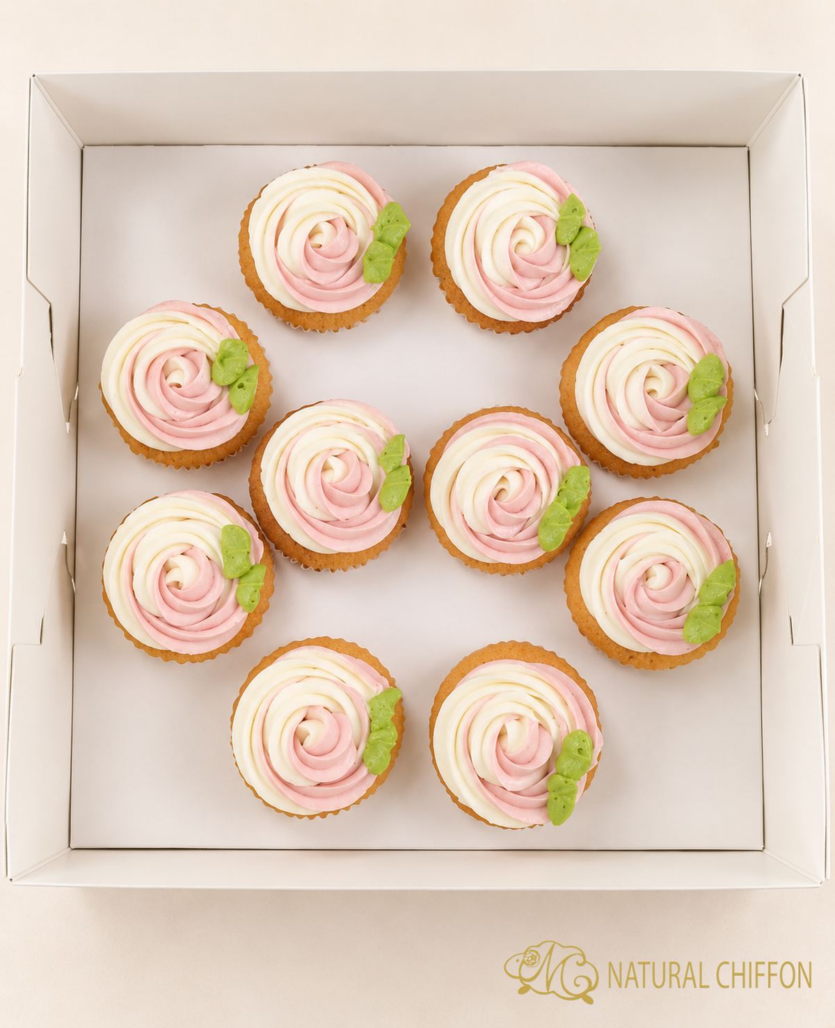 雙色玫瑰 Mini Cupcake｜10件裝