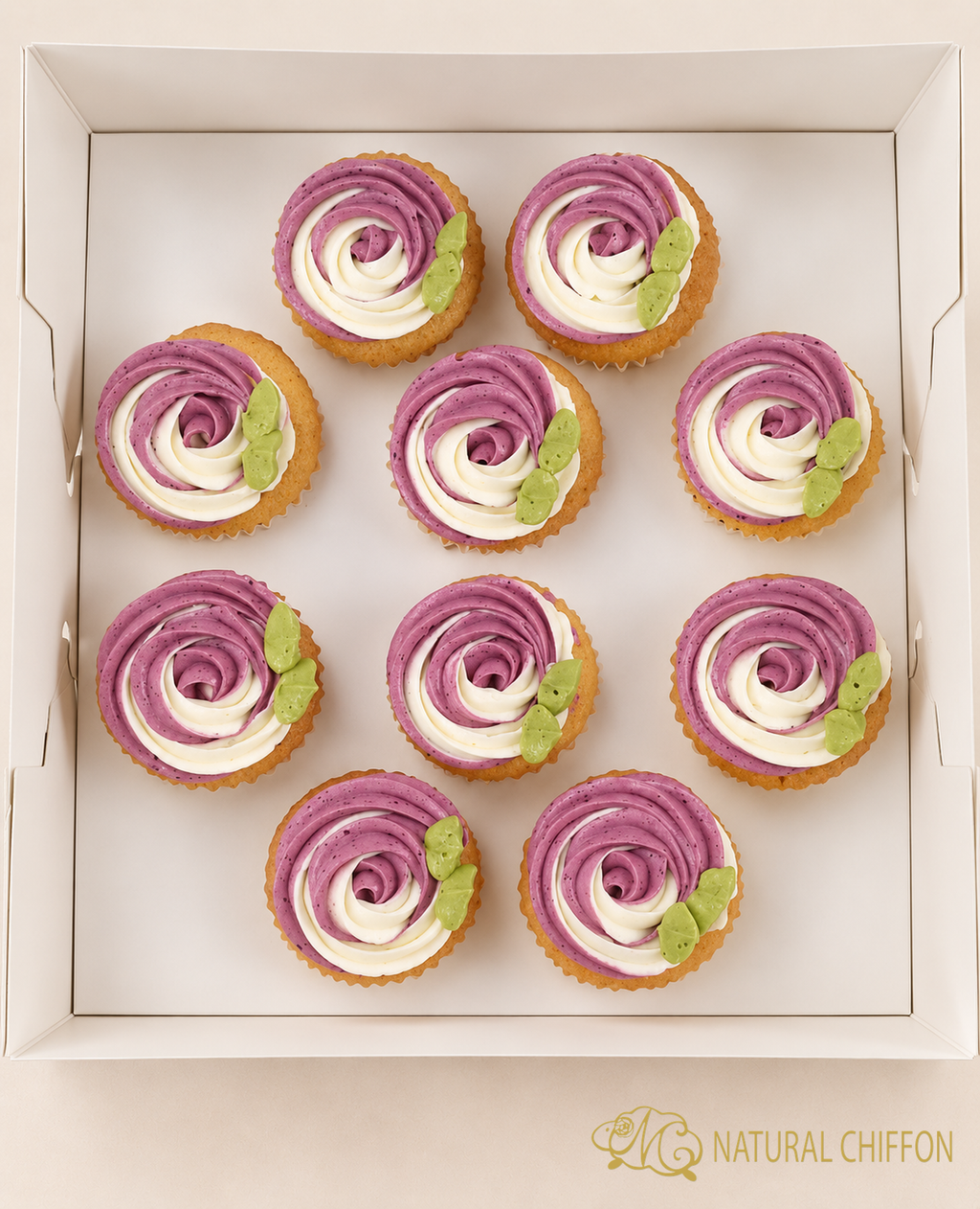 雙色玫瑰 Mini Cupcake｜10件裝