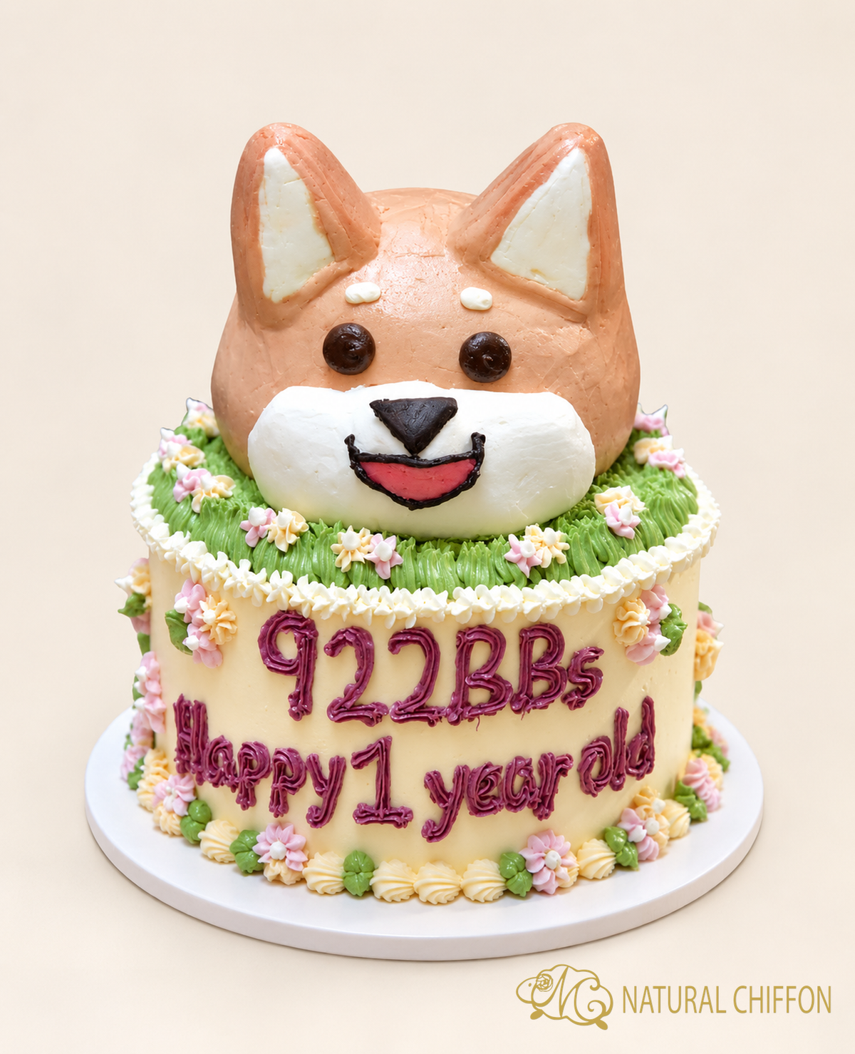 BA158  1層動物蛋糕 約6.5吋 (約3磅)