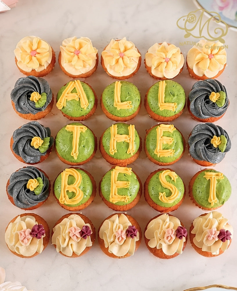 mini cupcake set E (10個字母)
