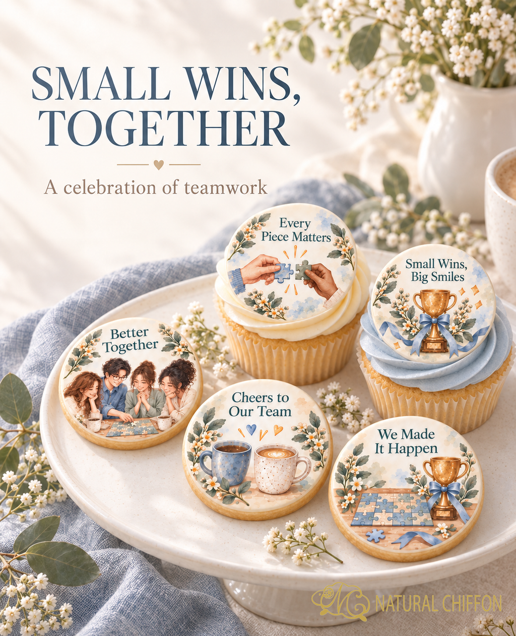 Small Wins, Together 公司活動甜點主題封面