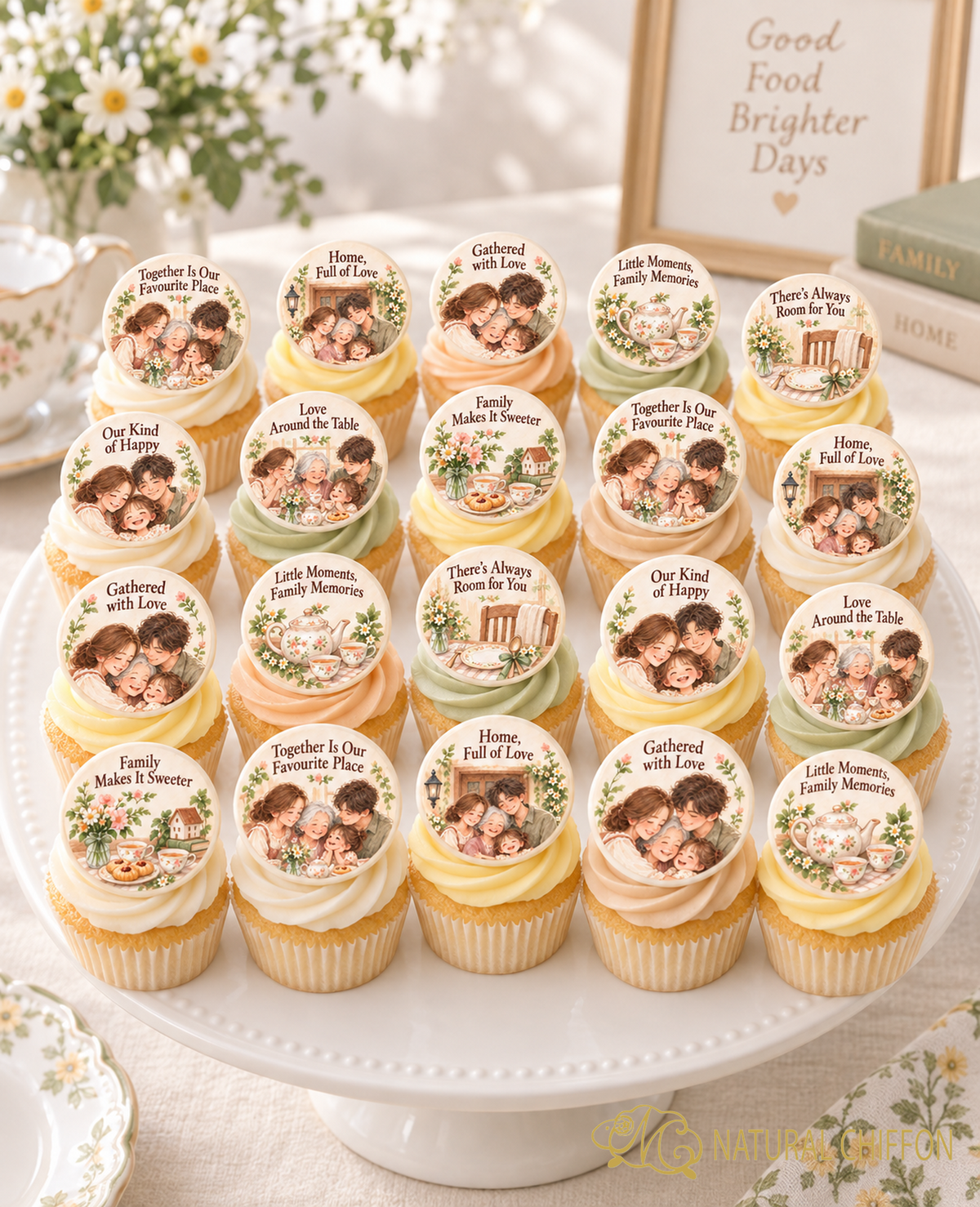 A Little Family Celebration｜Mini Cupcake 八款設計
