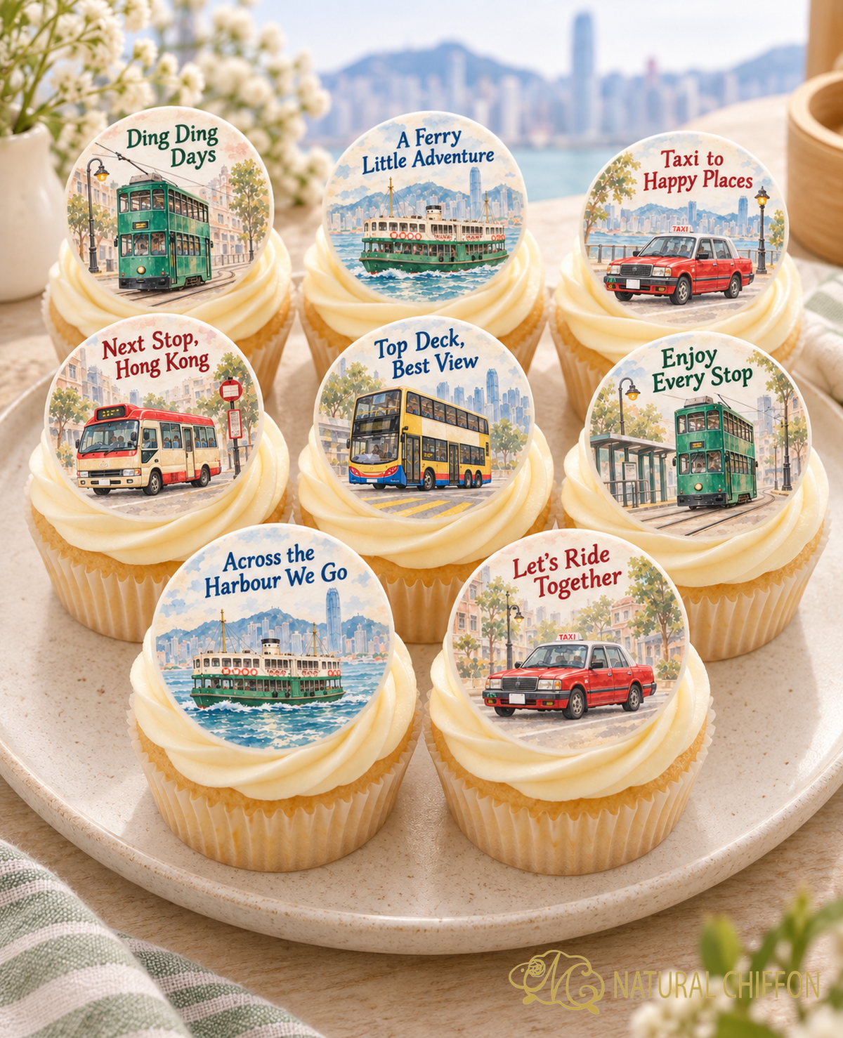 A Ride Through Hong Kong｜Standard Cupcake 八款設計