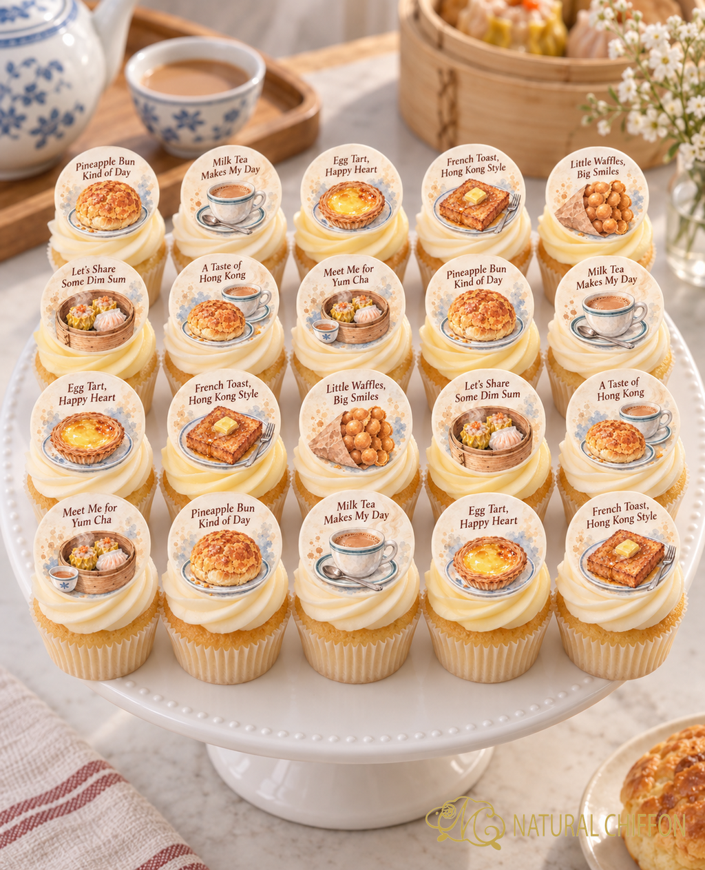 A Day at the Cha Chaan Teng｜Mini Cupcake 八款設計