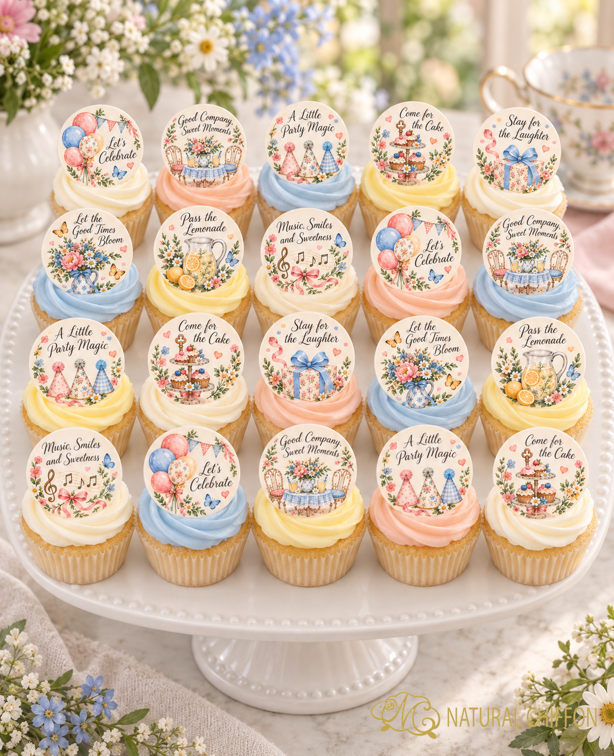 Garden Party｜Mini Cupcake 八款設計