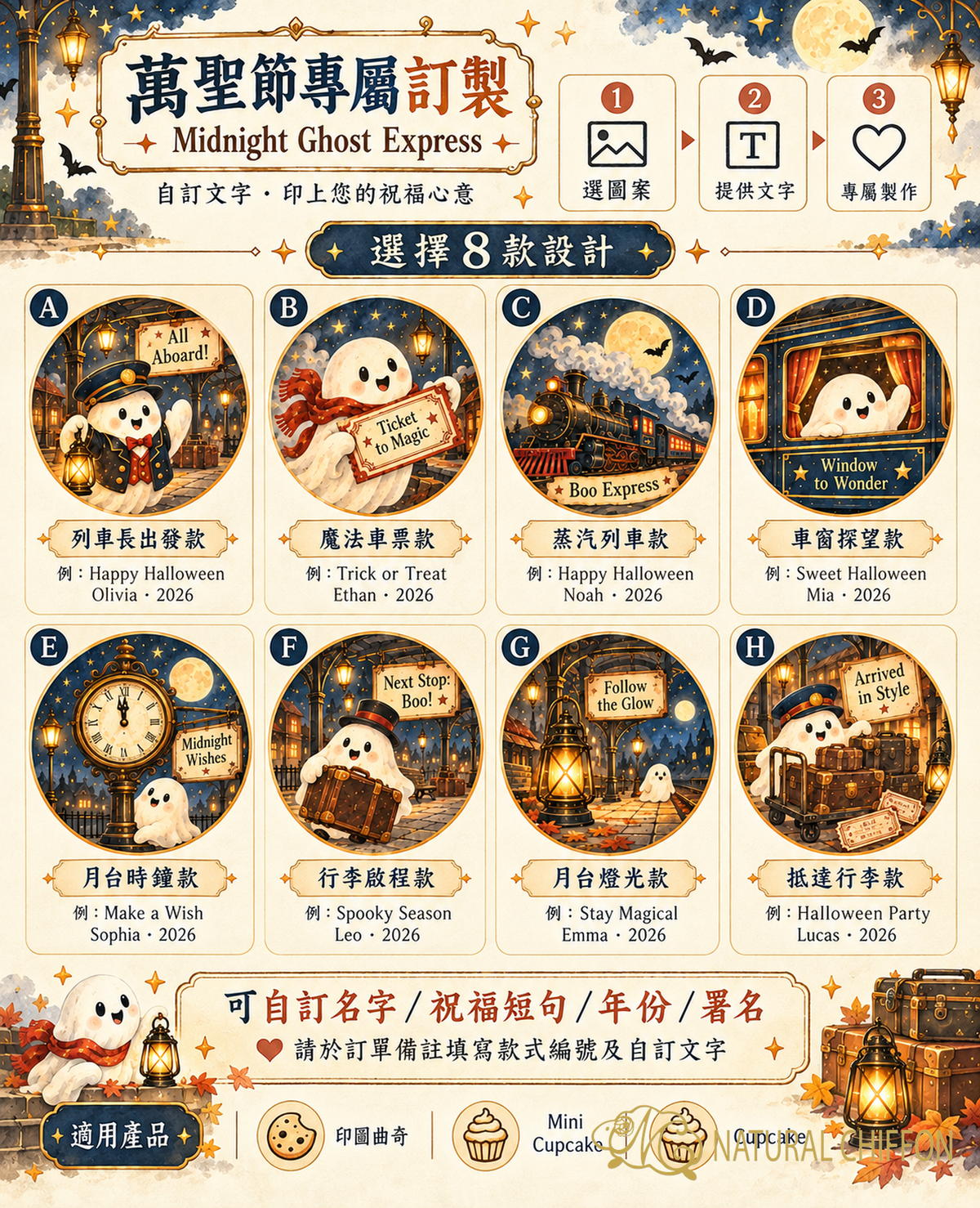 午夜幽靈列車 詳細選款圖