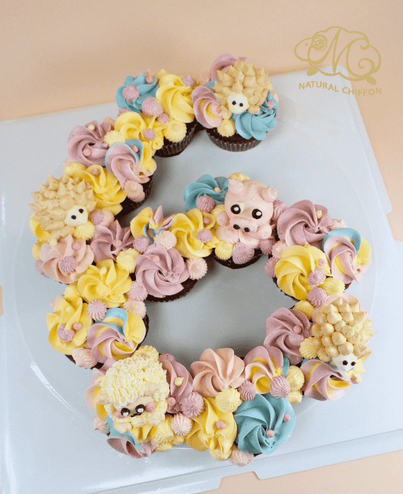 數字CupcakesCake