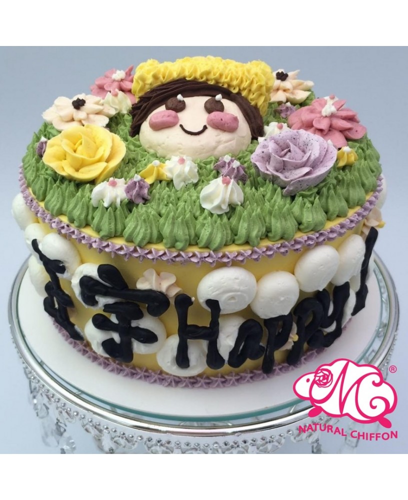 B018(c) 1層王子蛋糕 約2磅(約7吋)