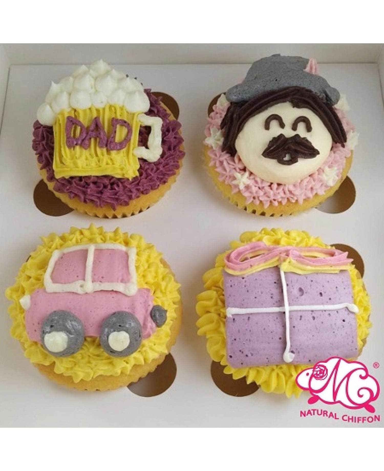 2020父親節4件裝Cupcake