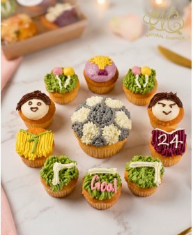 世界盃1大10小Cupcake禮盒