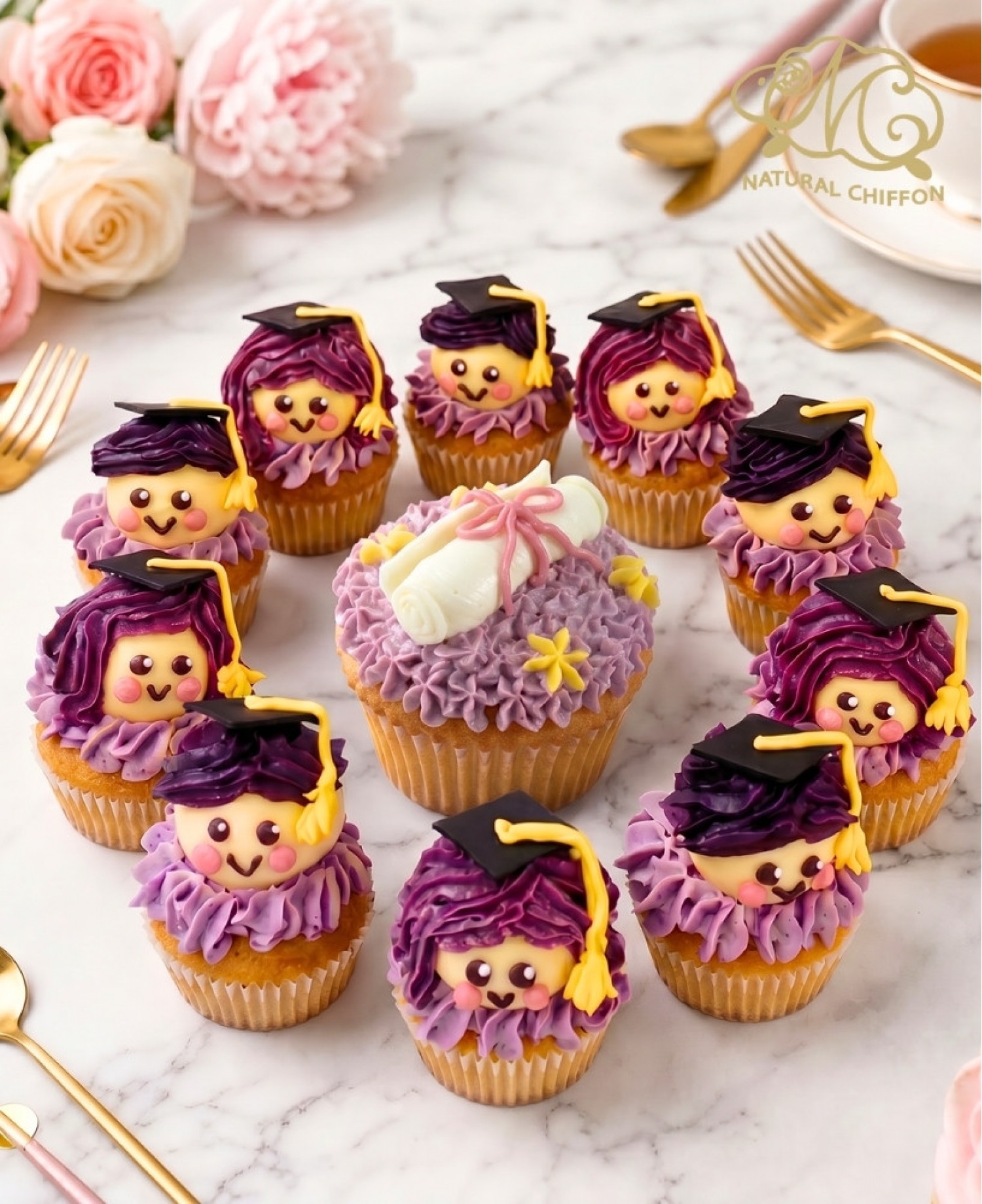 畢業生1大10小Cupcake禮盒