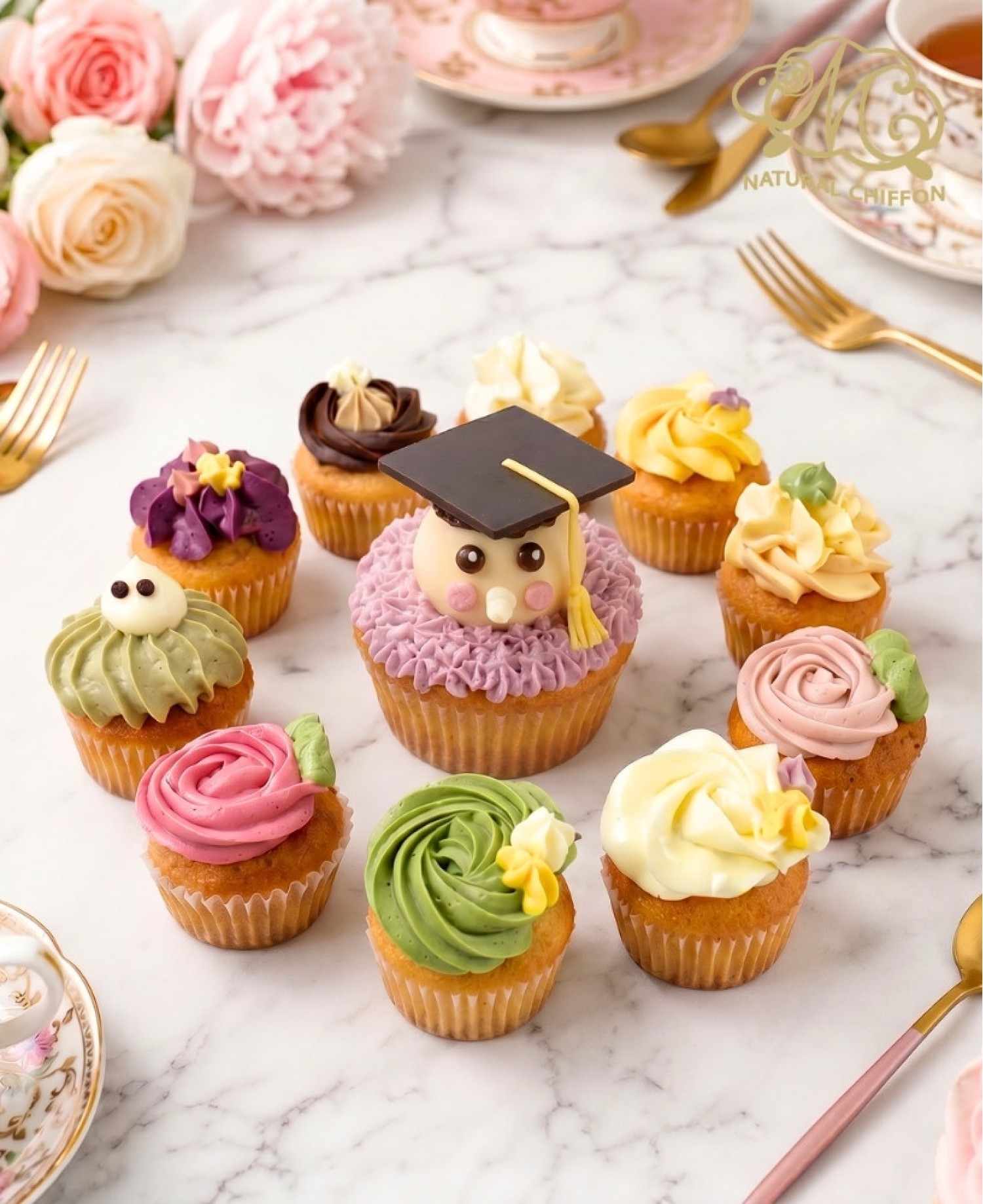 畢業BB生1大10小Cupcake